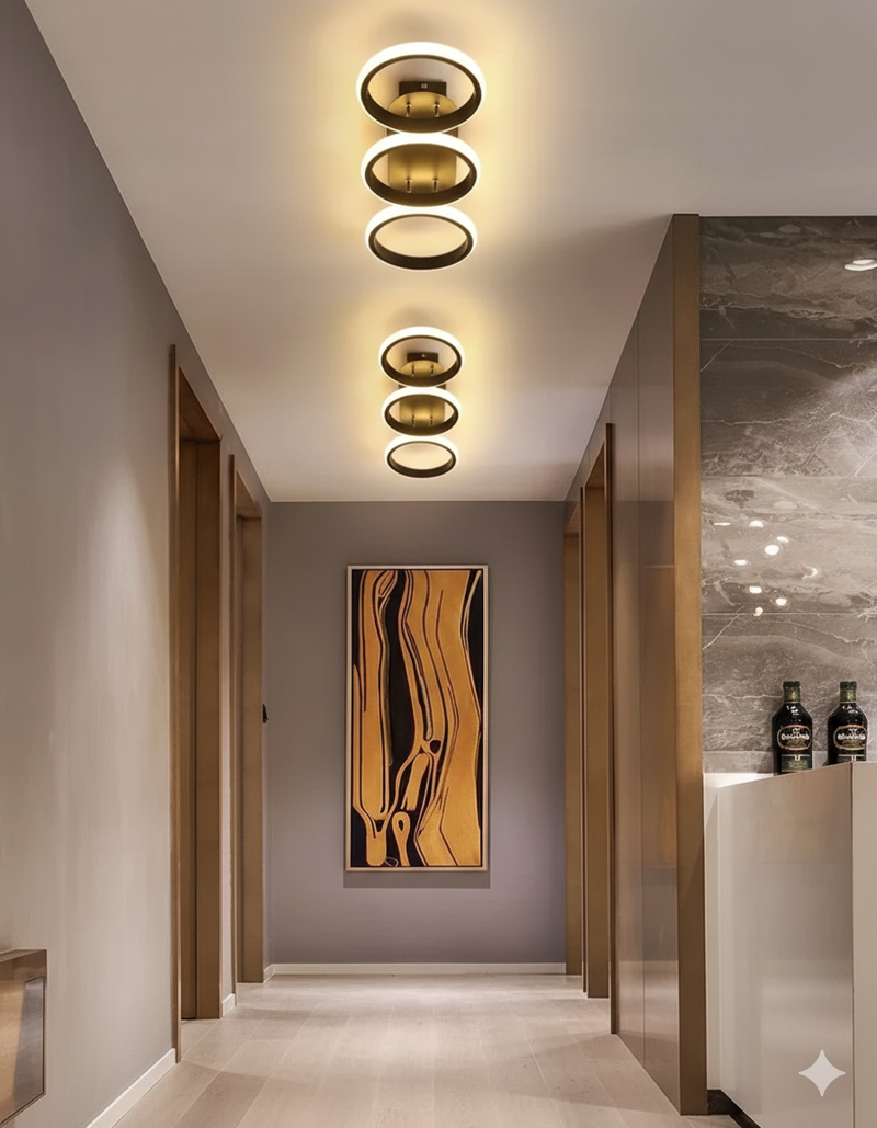 Luminária de Teto LED Nórdica Redonda 3 Lâmpadas – Iluminação Sofisticada para sua Casa