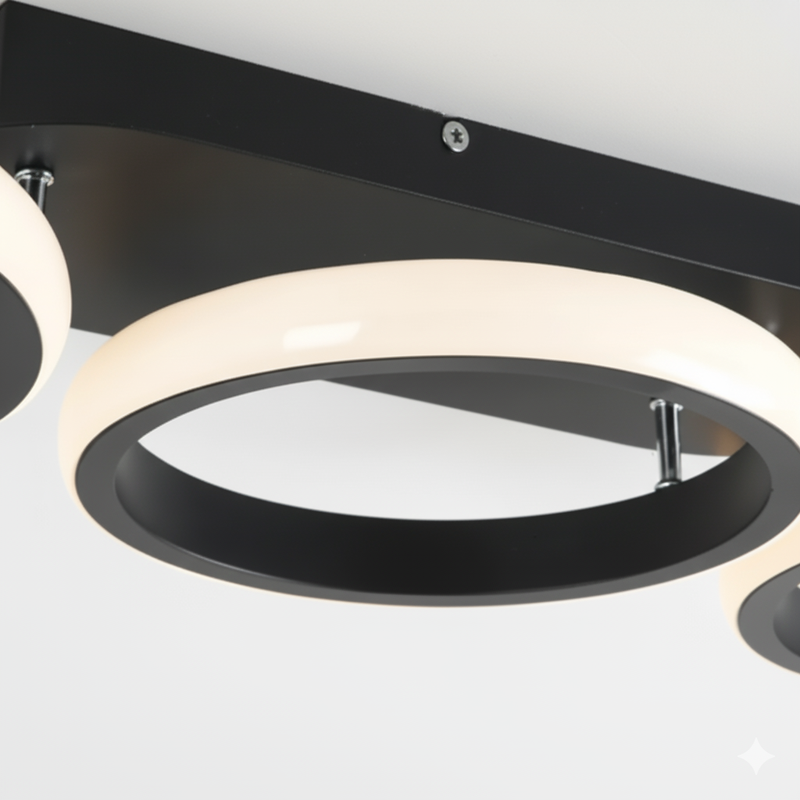 Luminária de Teto LED Nórdica Redonda 3 Lâmpadas – Iluminação Sofisticada para sua Casa