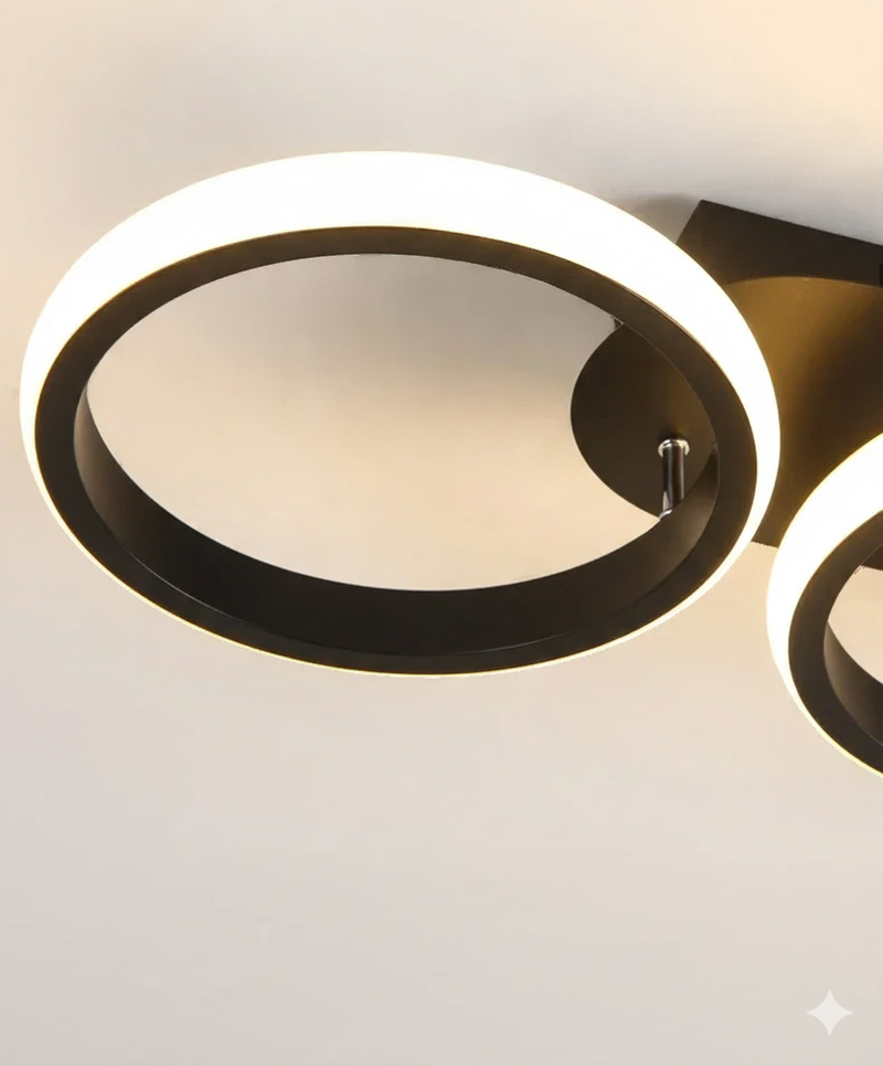 Luminária de Teto LED Nórdica Redonda 3 Lâmpadas – Iluminação Sofisticada para sua Casa