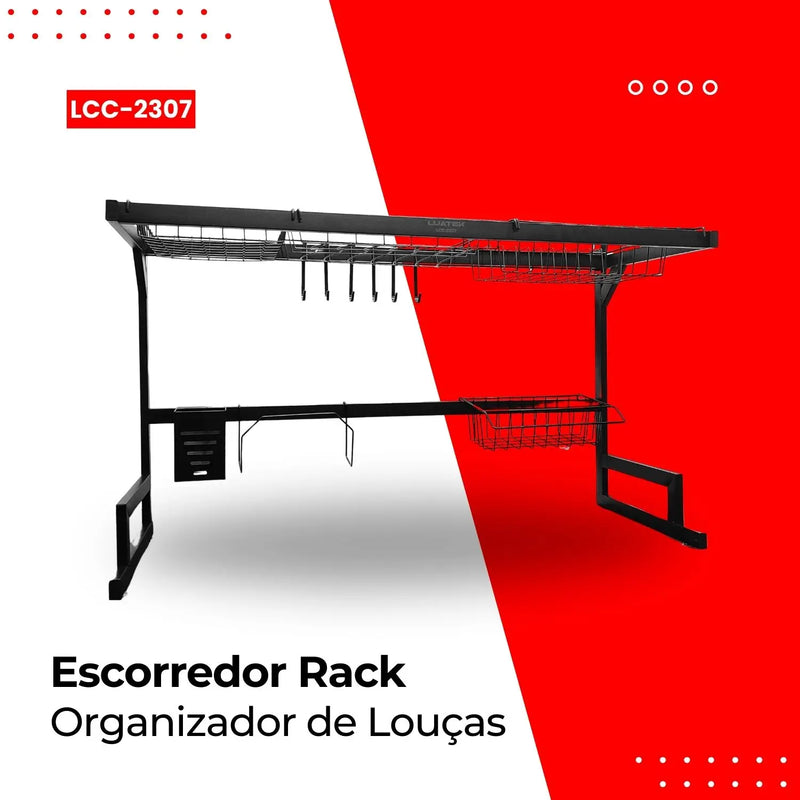 Escorredor de Louça Inox Kitchen Rack – Organização e Estilo para Sua Cozinha