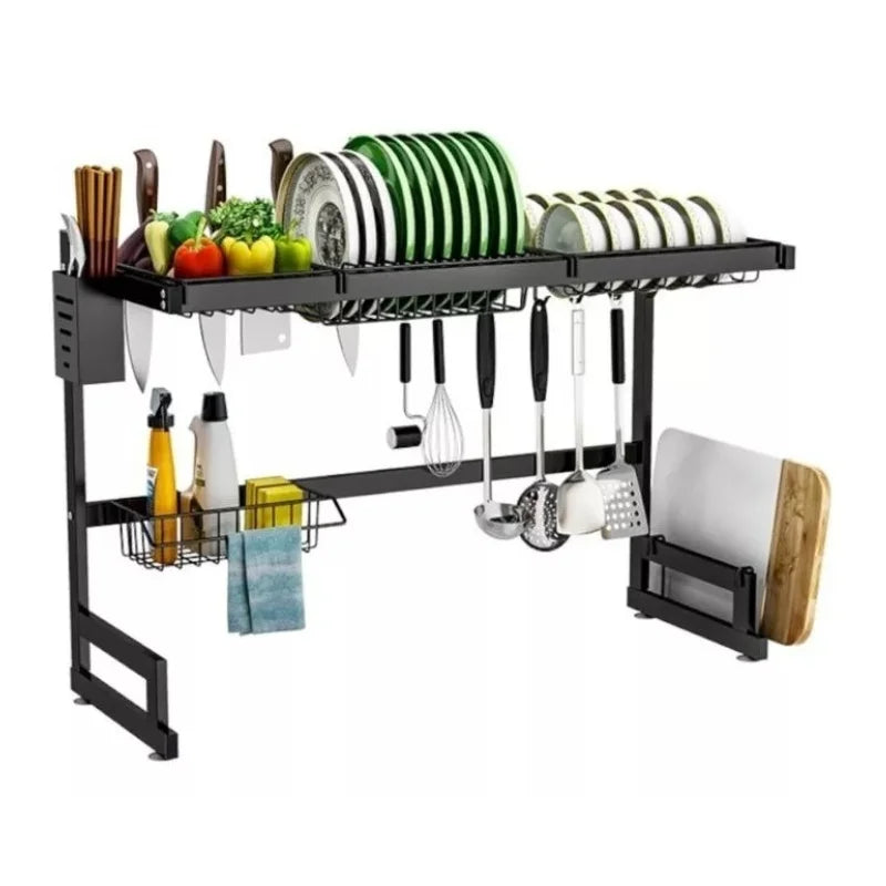 Escorredor de Louça Inox Kitchen Rack – Organização e Estilo para Sua Cozinha