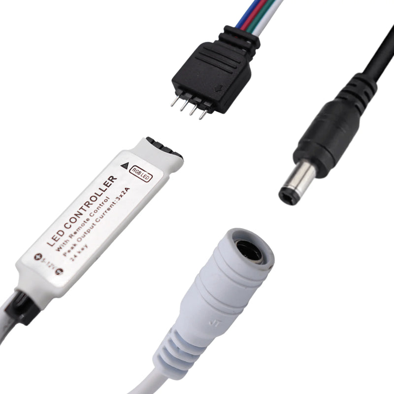 Fita LED Adesiva RGB Inteligente com Sensor de Som USB Bluetooth 5M