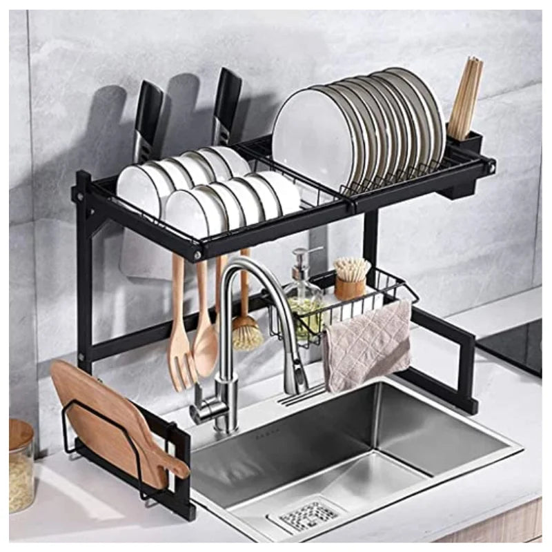 Escorredor de Louça Inox Kitchen Rack – Organização e Estilo para Sua Cozinha