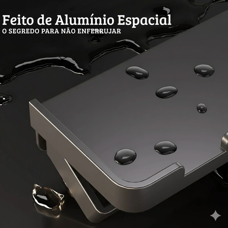 Porta Papel Higiênico de Parede com Nicho para Celular e Objetos