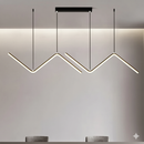 Lustre Linea Duo LED – Design Contemporâneo em Zigzag