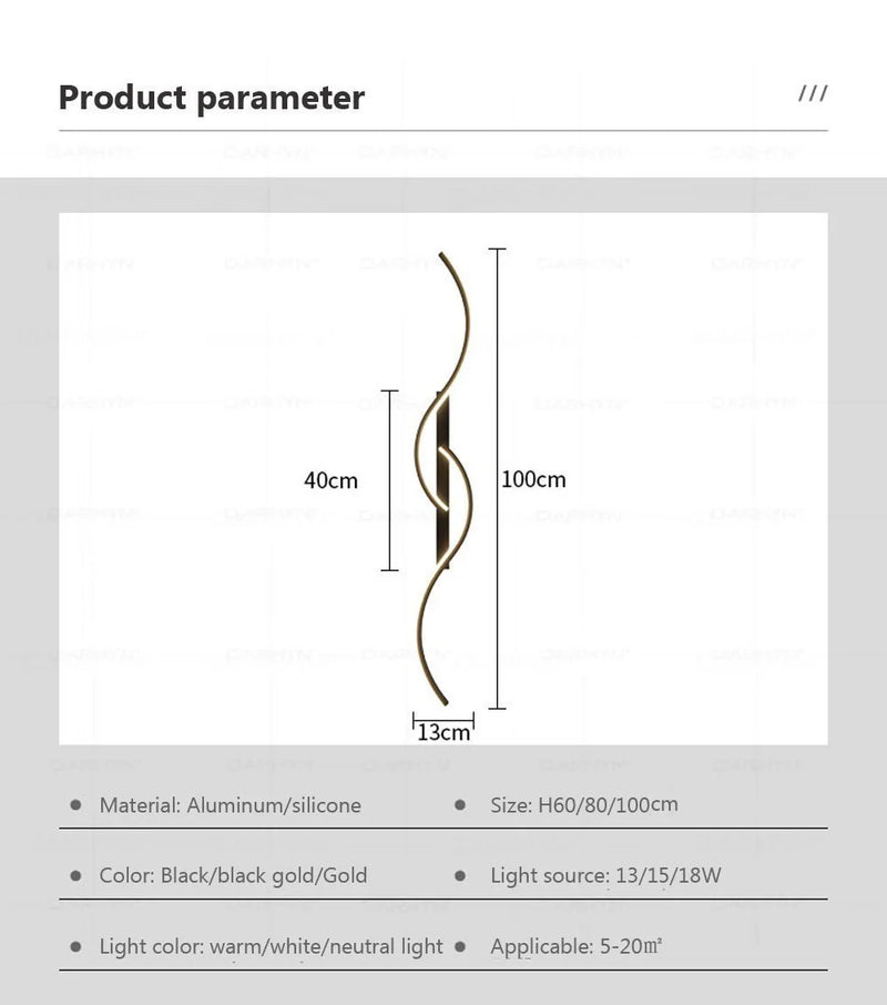 Arandela Slim LED de Parede – Design Moderno e Minimalista