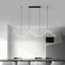 Lustre Linea Duo LED – Design Contemporâneo em Zigzag