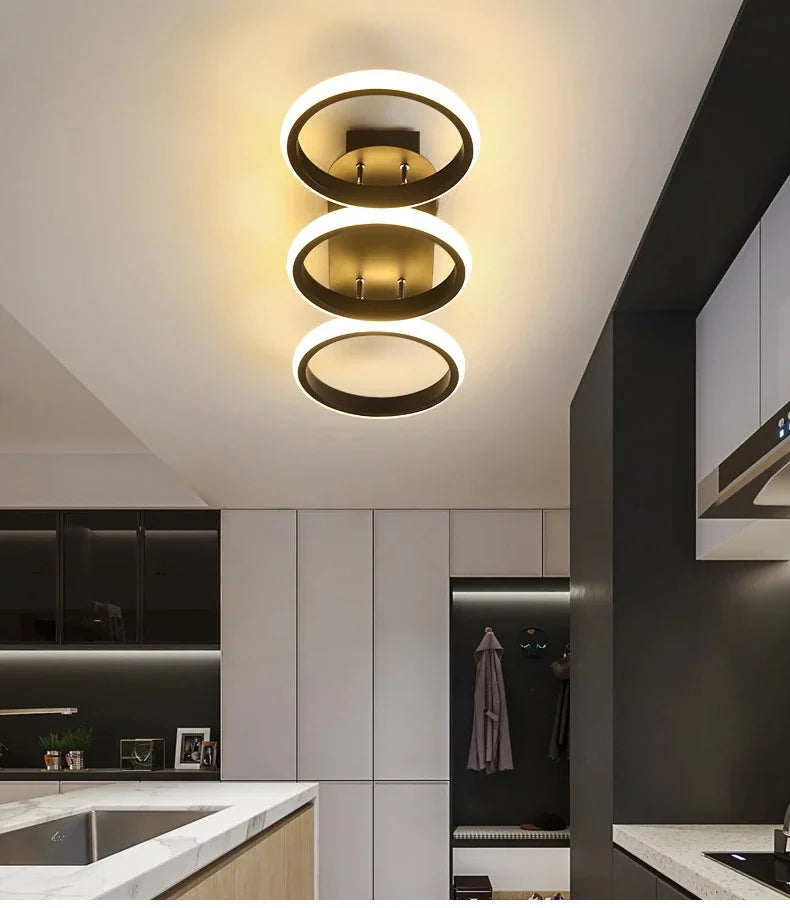 Luminária de Teto LED Nórdica Redonda 3 Lâmpadas – Iluminação Sofisticada para sua Casa