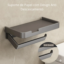 Porta Papel Higiênico de Parede com Nicho para Celular e Objetos