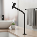 Torneira de Cozinha Link Preta Alta | 1/4 Volta Premium