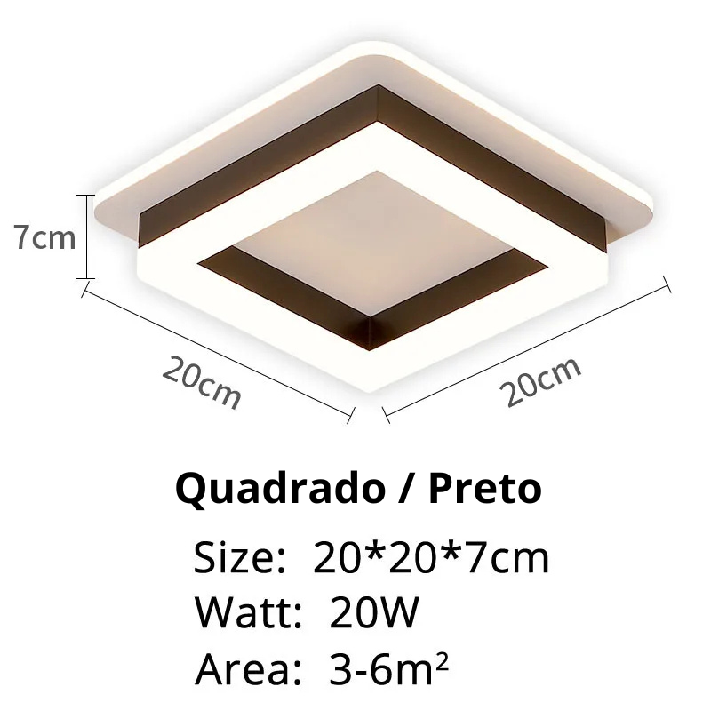 Luminária Elegance – Design Moderno Quadrado